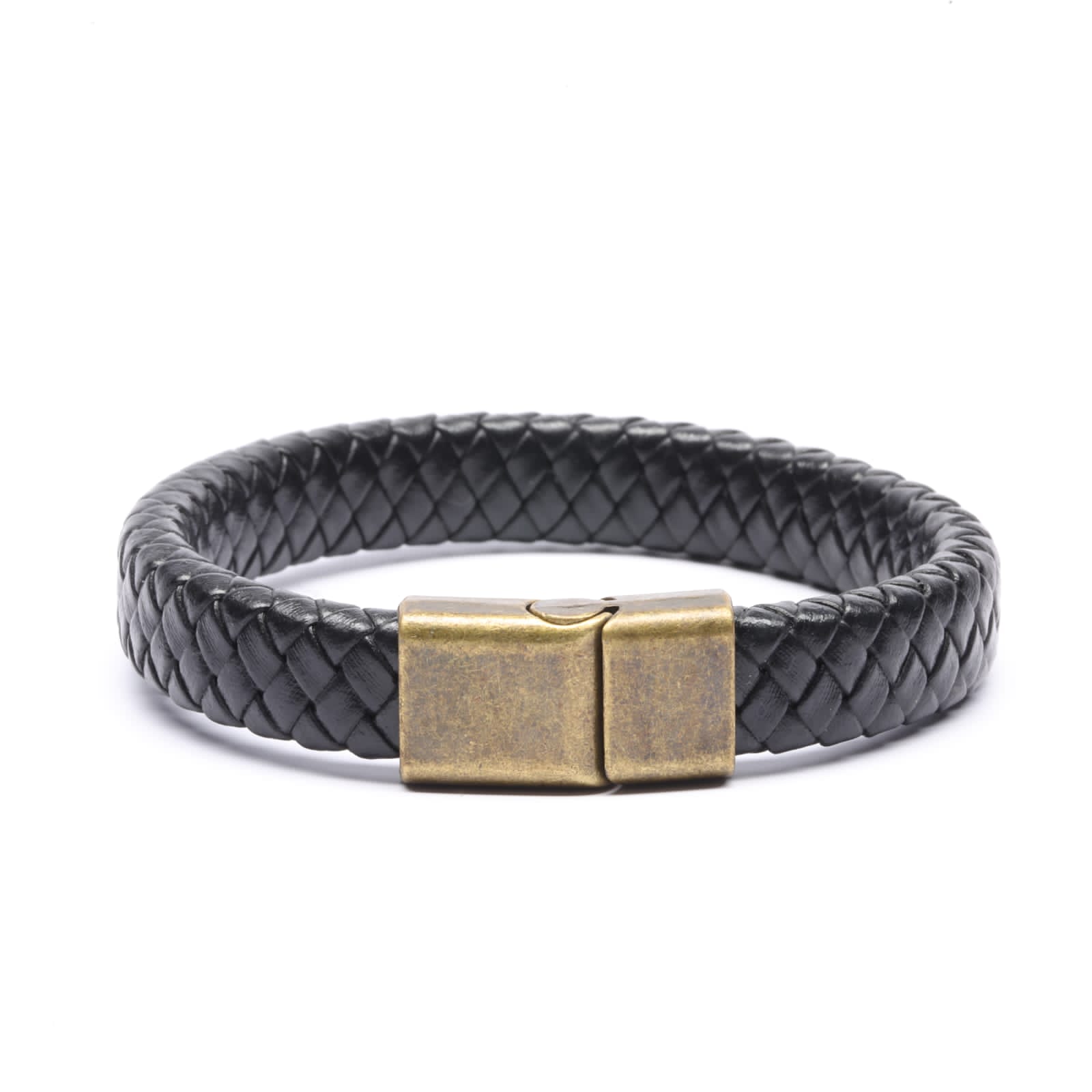 Siano Leather Black Men's Bracelet