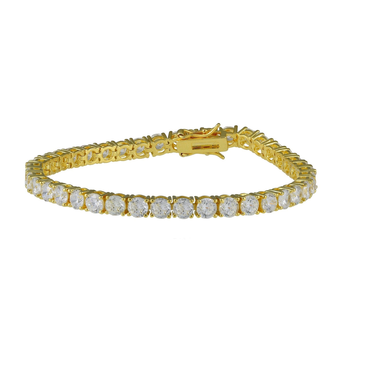 Tennis Bracelet White Round Stone 0.1 Carat