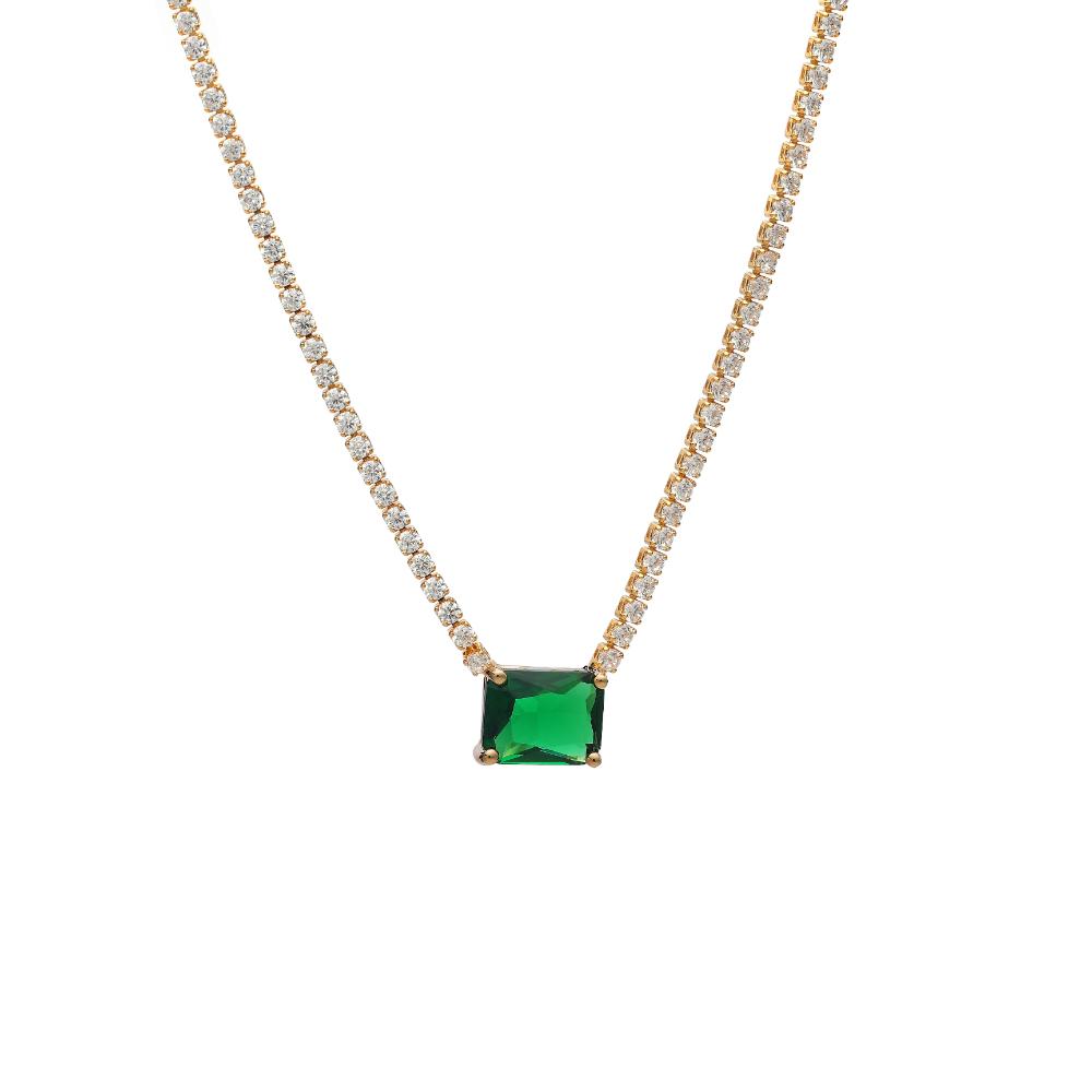 Central Gem Tennis Casual Necklace