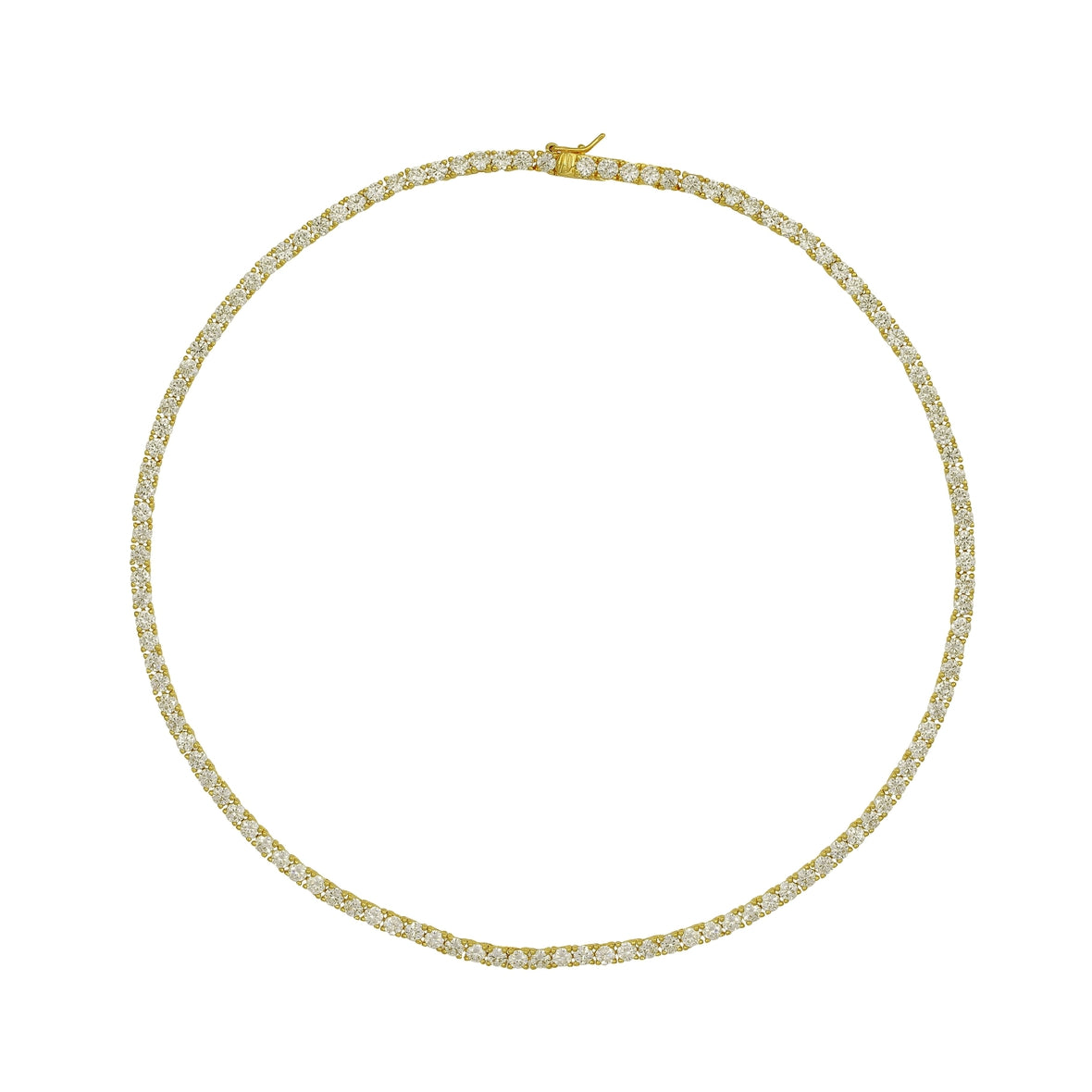 Tennis Necklace Round Stone (3.5MM)