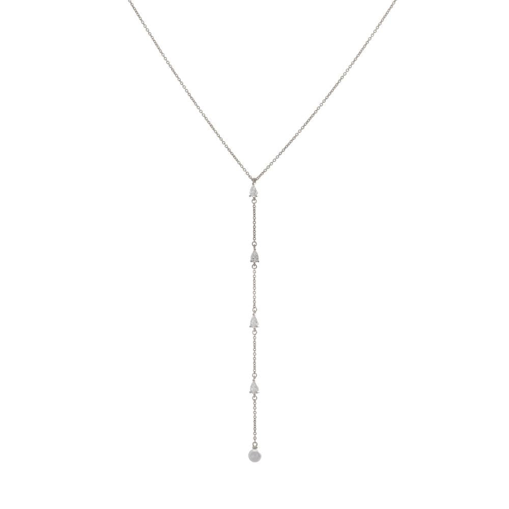 Iman Long Y Pearl Casual Necklace