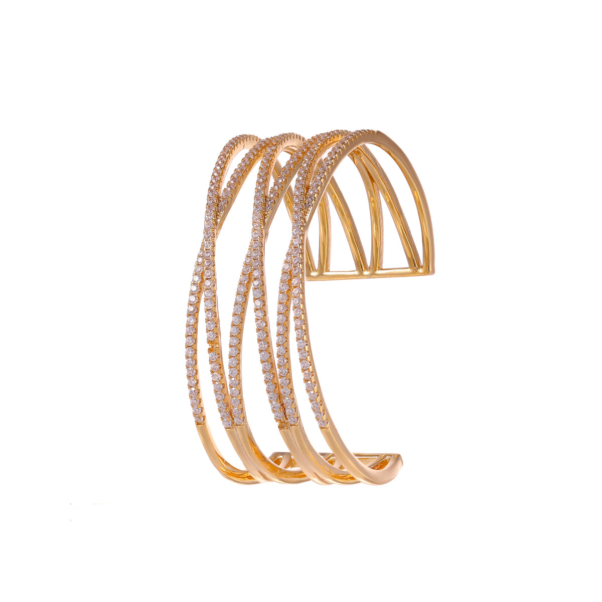 Triple X Open Bangle Bracelet
