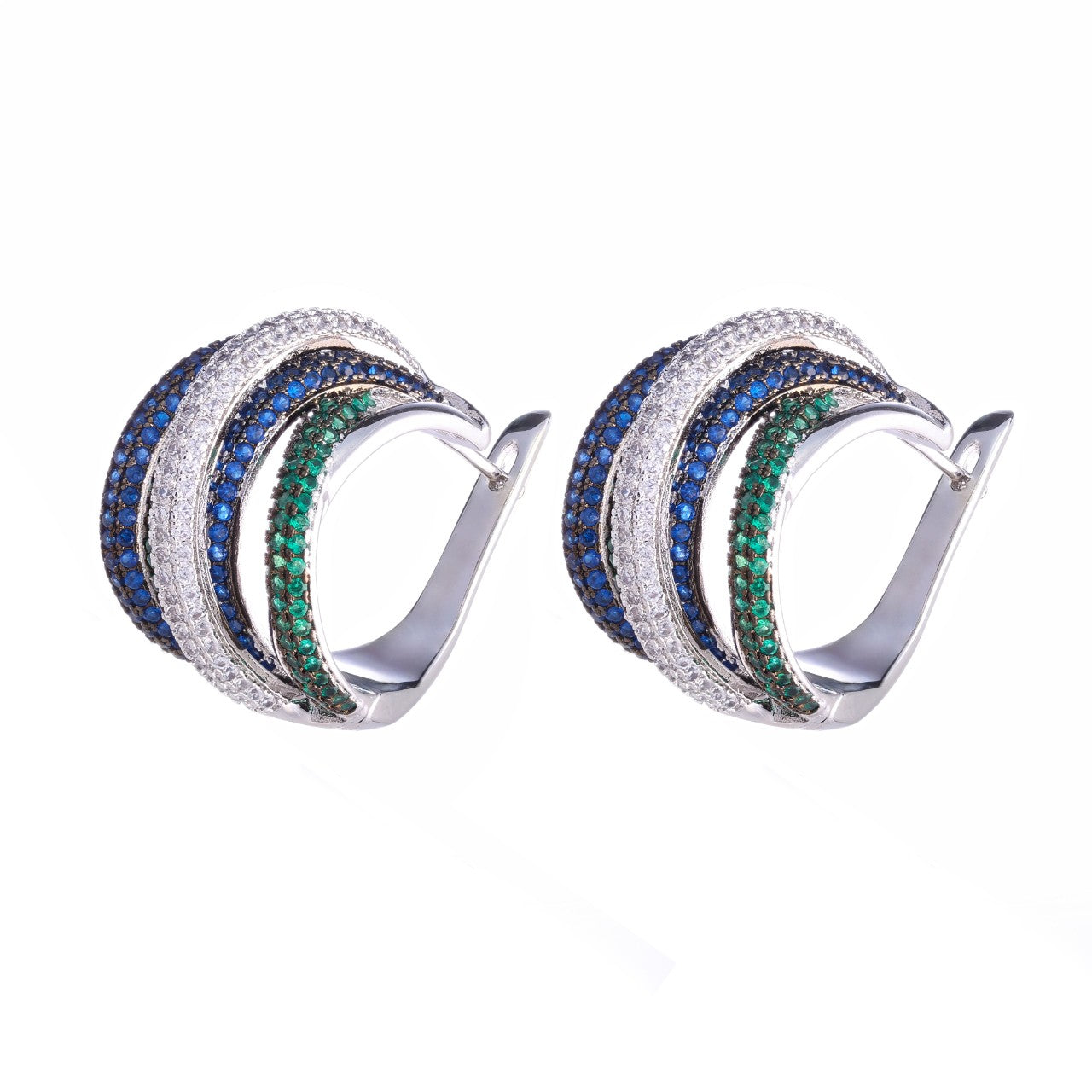 Earth Bloom Evening Hoops Earrings