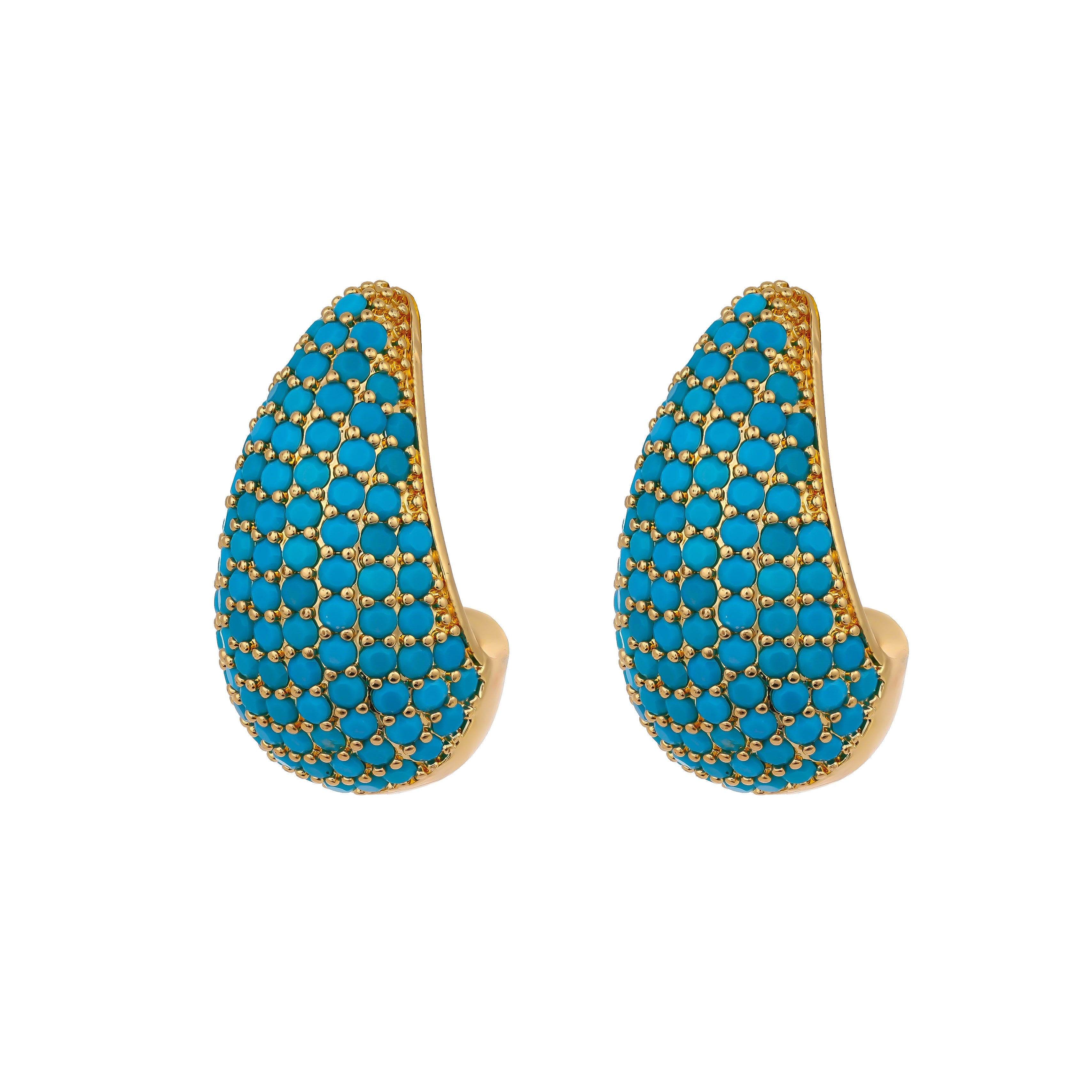 Droppy Turquoise Casual Earrings