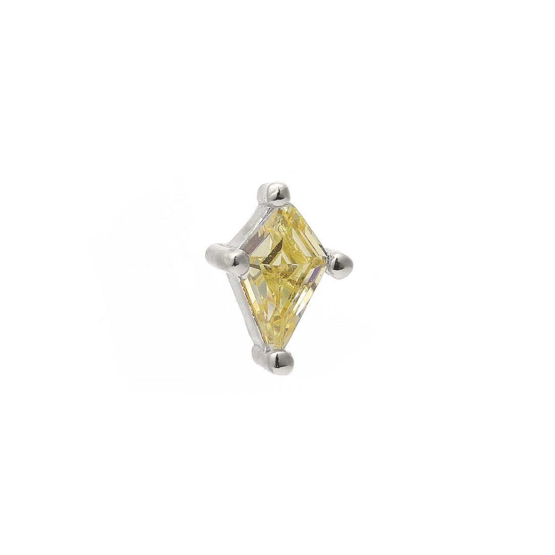 Losange Yellow Cartilage Single Earring