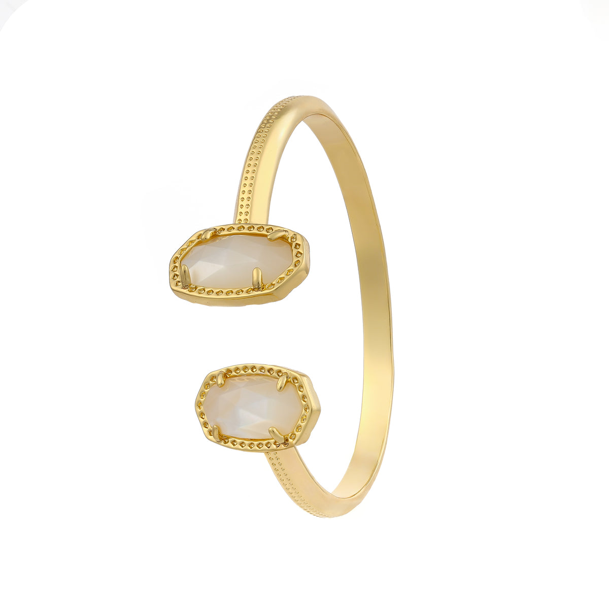 Double Up Open Bangle Bracelet