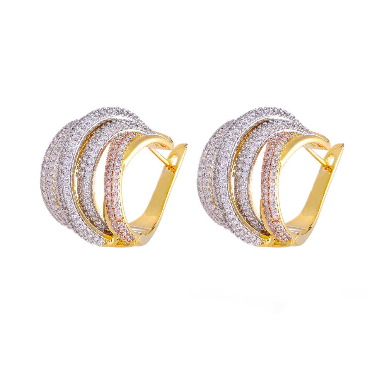 Earth Bloom Evening Hoops Earrings