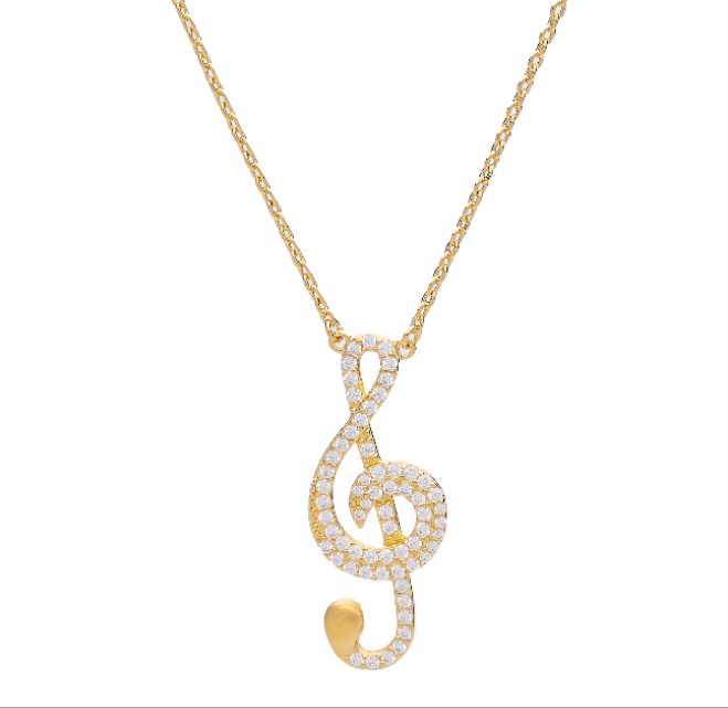 Music Note Casual Necklace