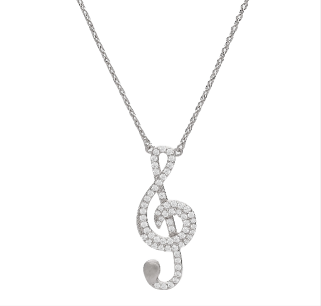 Music Note Casual Necklace