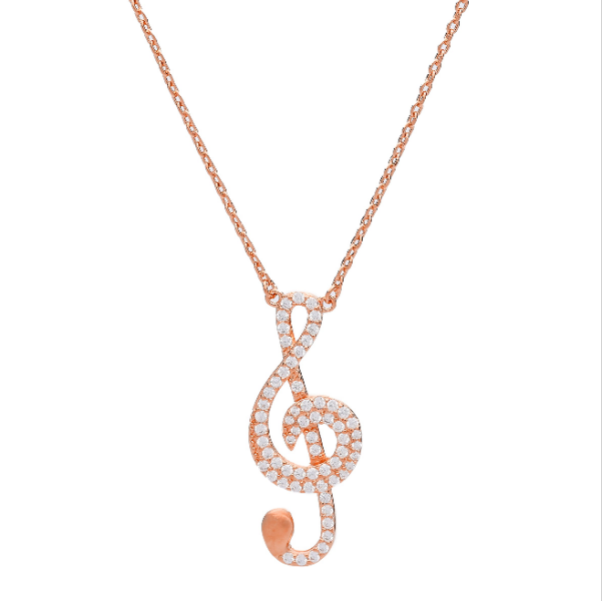 Music Note Casual Necklace