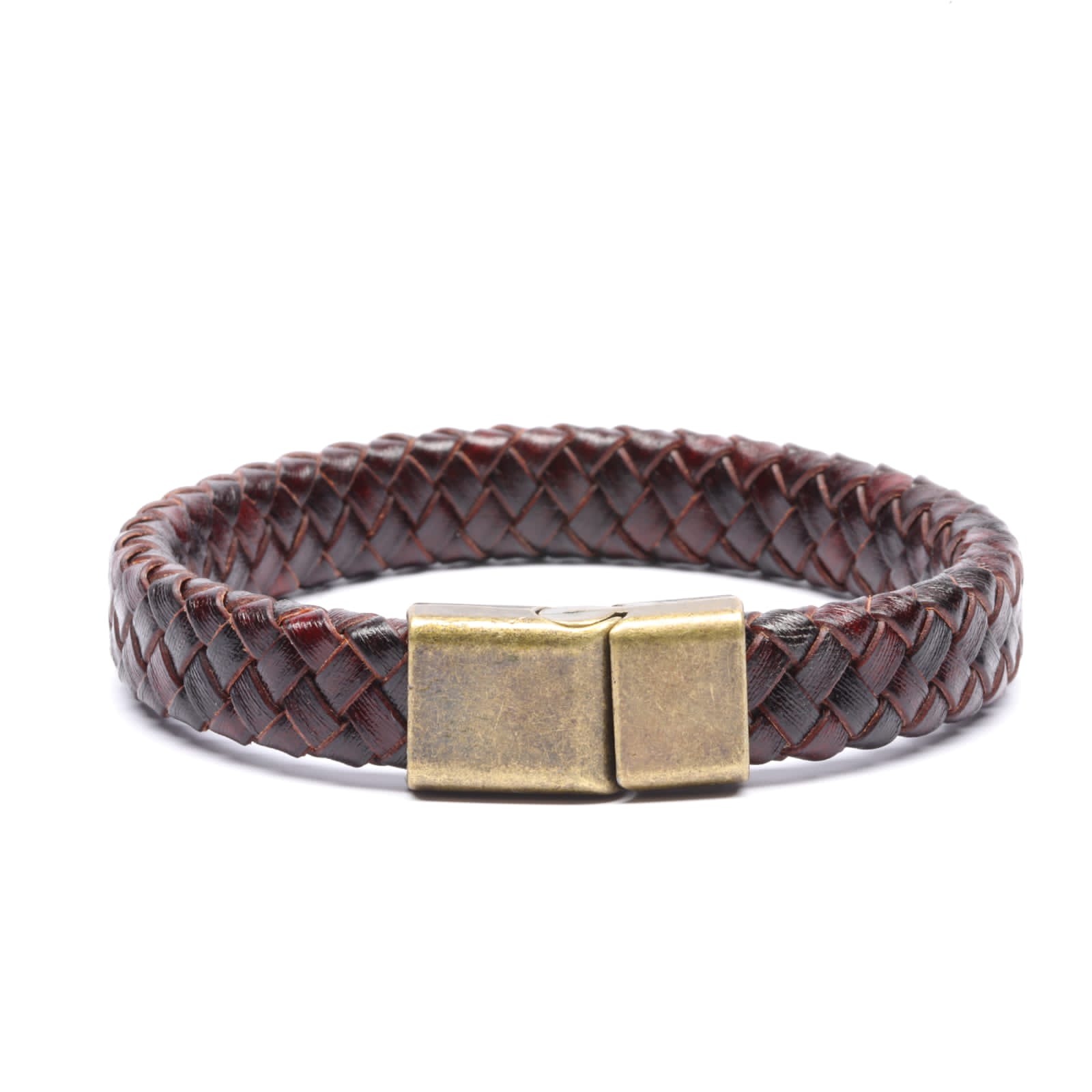 Siano Leather Brown Men's Bracelet
