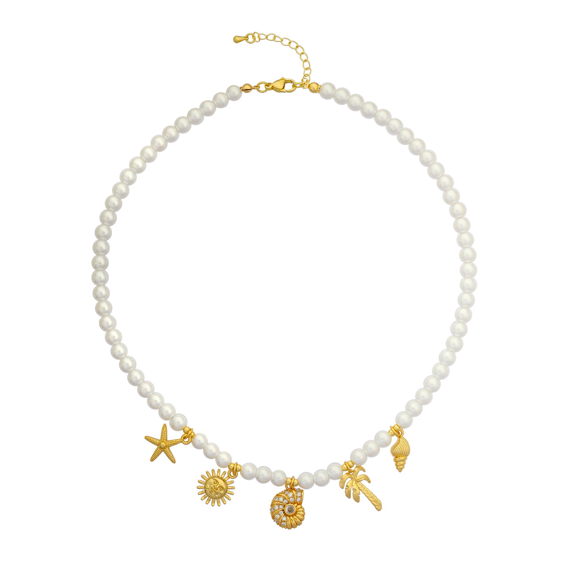 Repy Pearl Drops Necklace