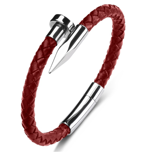 The Nail Leather Men's Bracelet