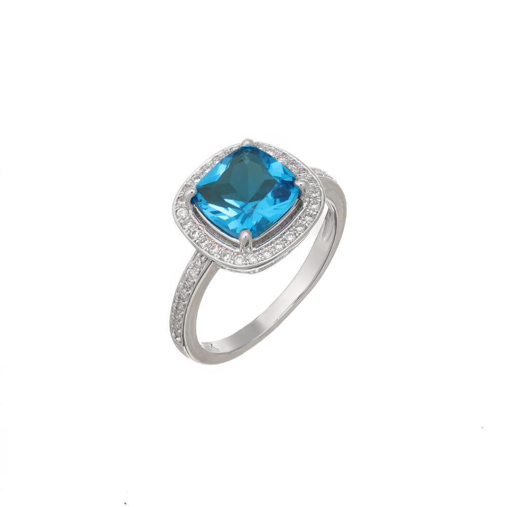 Acantha Square Solitaire Ring