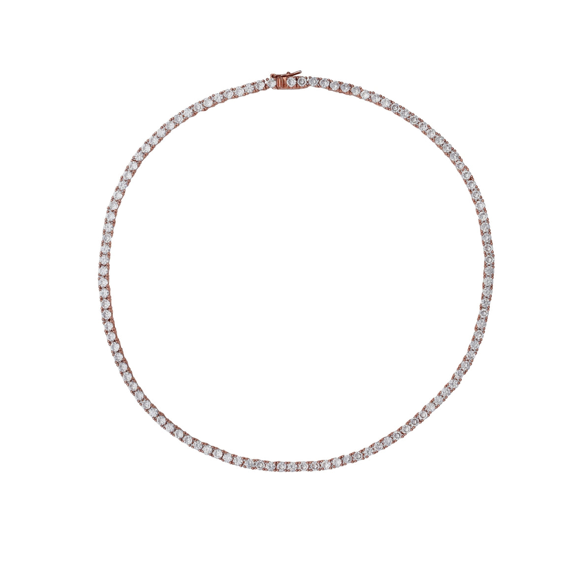 Tennis Necklace Round Stone (3.5MM)