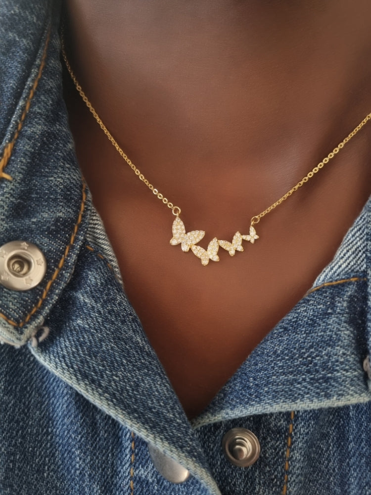 Basic Fairly Butterflies Casual Necklace