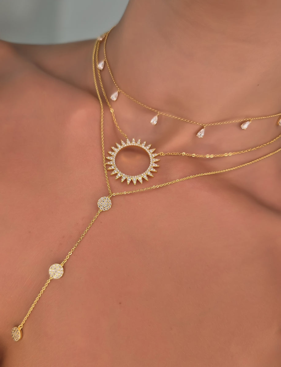 Triple Lady Glam Drop Necklace
