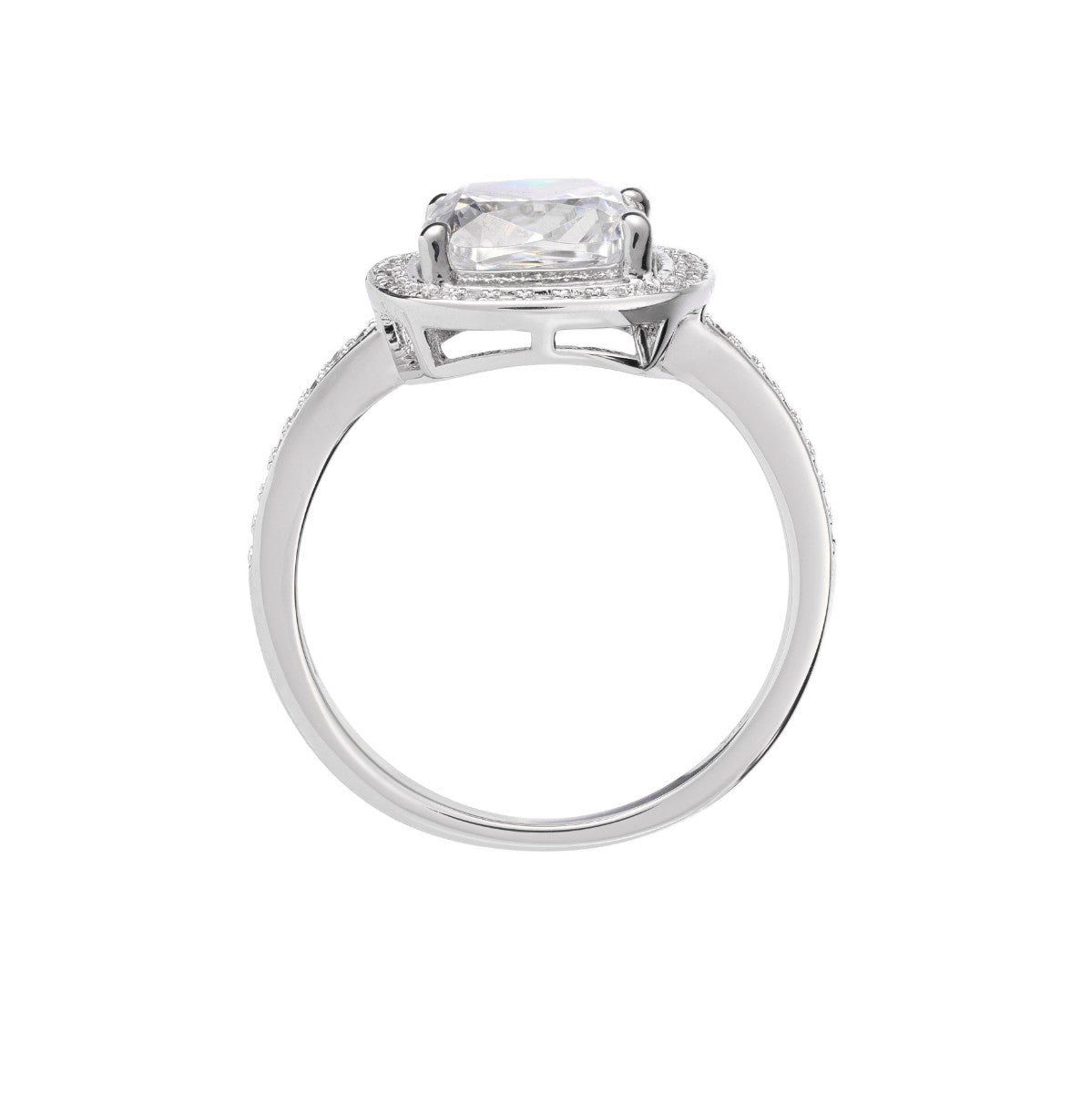 Acantha Square Solitaire Ring