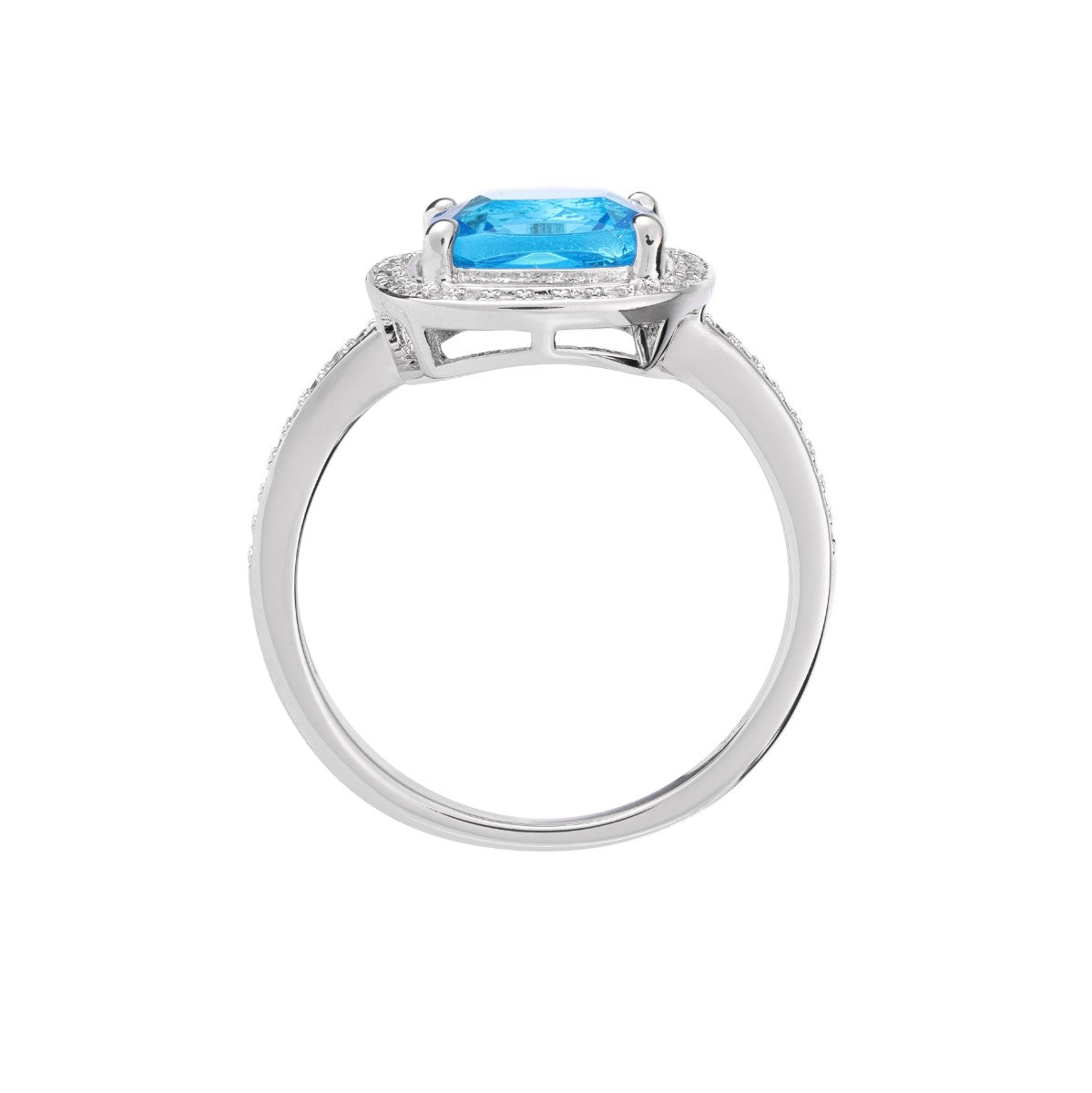 Acantha Square Solitaire Ring