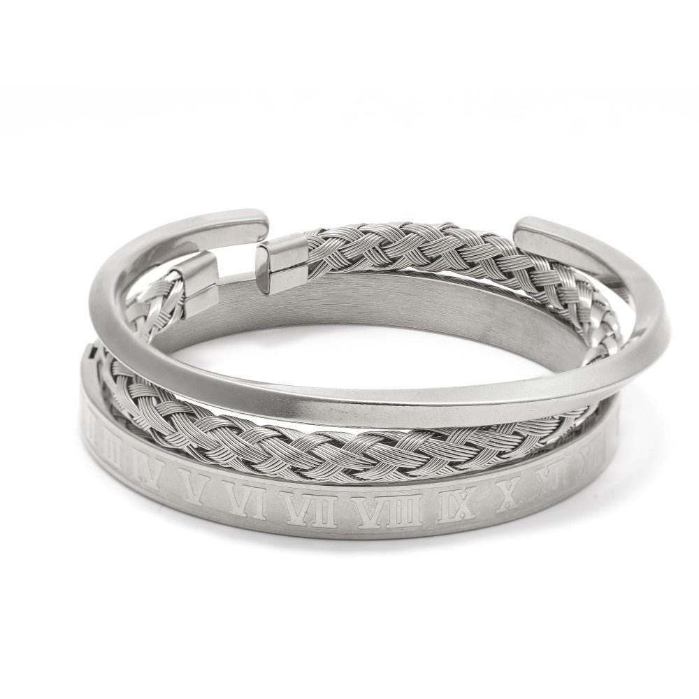 Ezra Set Triple Men's Bracelet