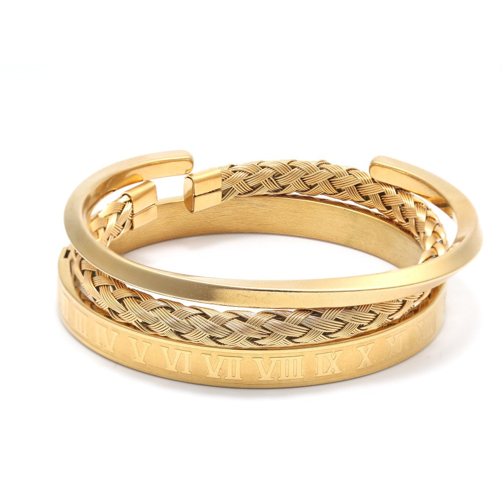 Ezra Set Triple Men's Bracelet