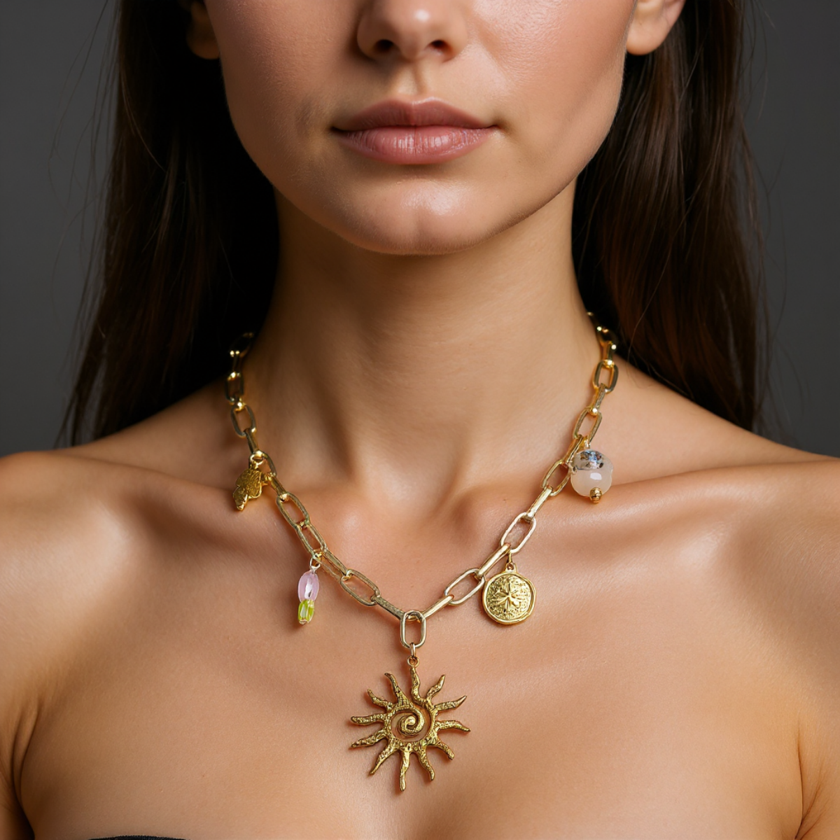 Bold Doodles Funky Necklace