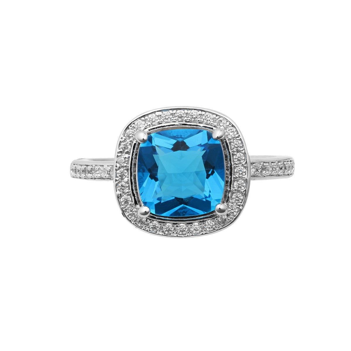 Acantha Square Solitaire Ring