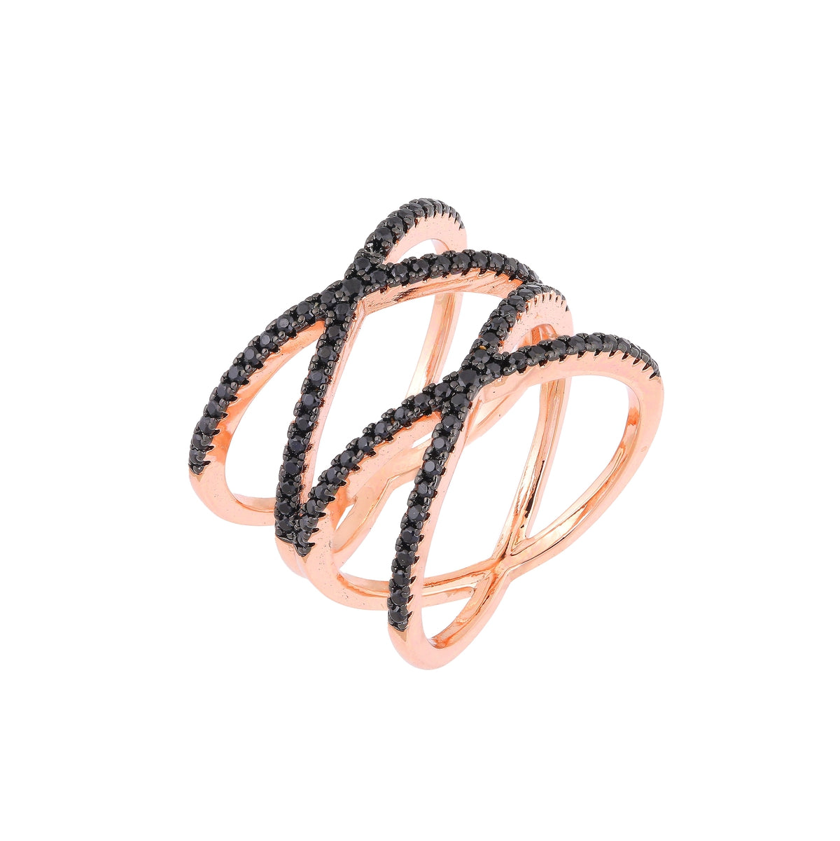 Double Cross Shake Casual Ring
