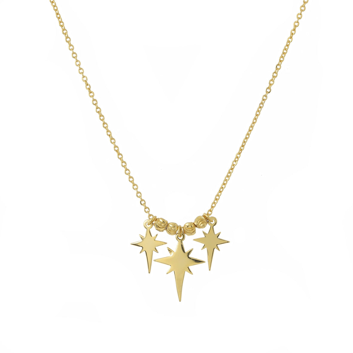 Stars Triplet Casual Necklace