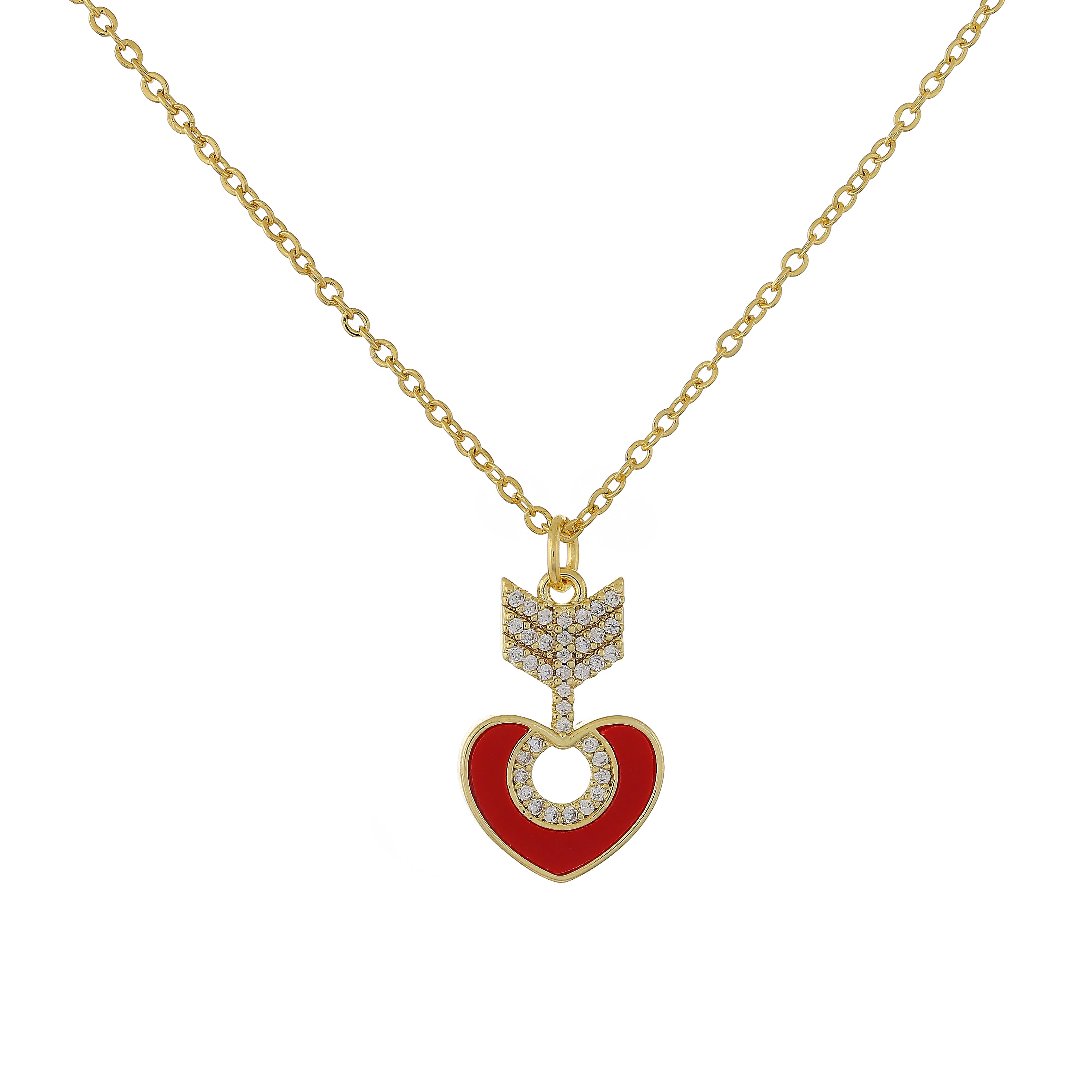 Key Heart Precious Casual Necklace