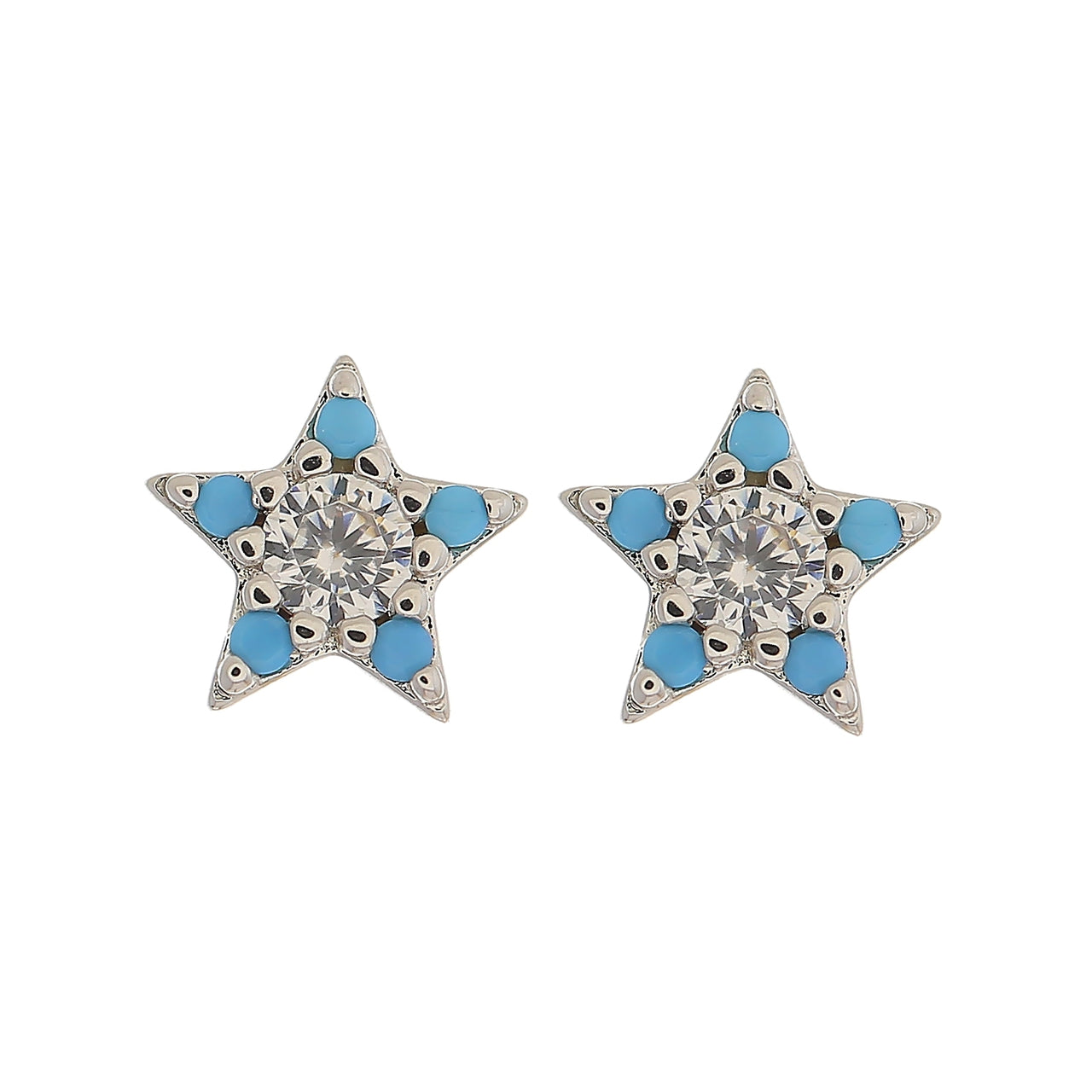 Star Charm Stud Earrings
