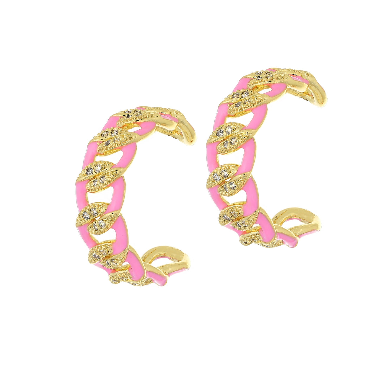 Miriana Chain Enamel Casual Earrings
