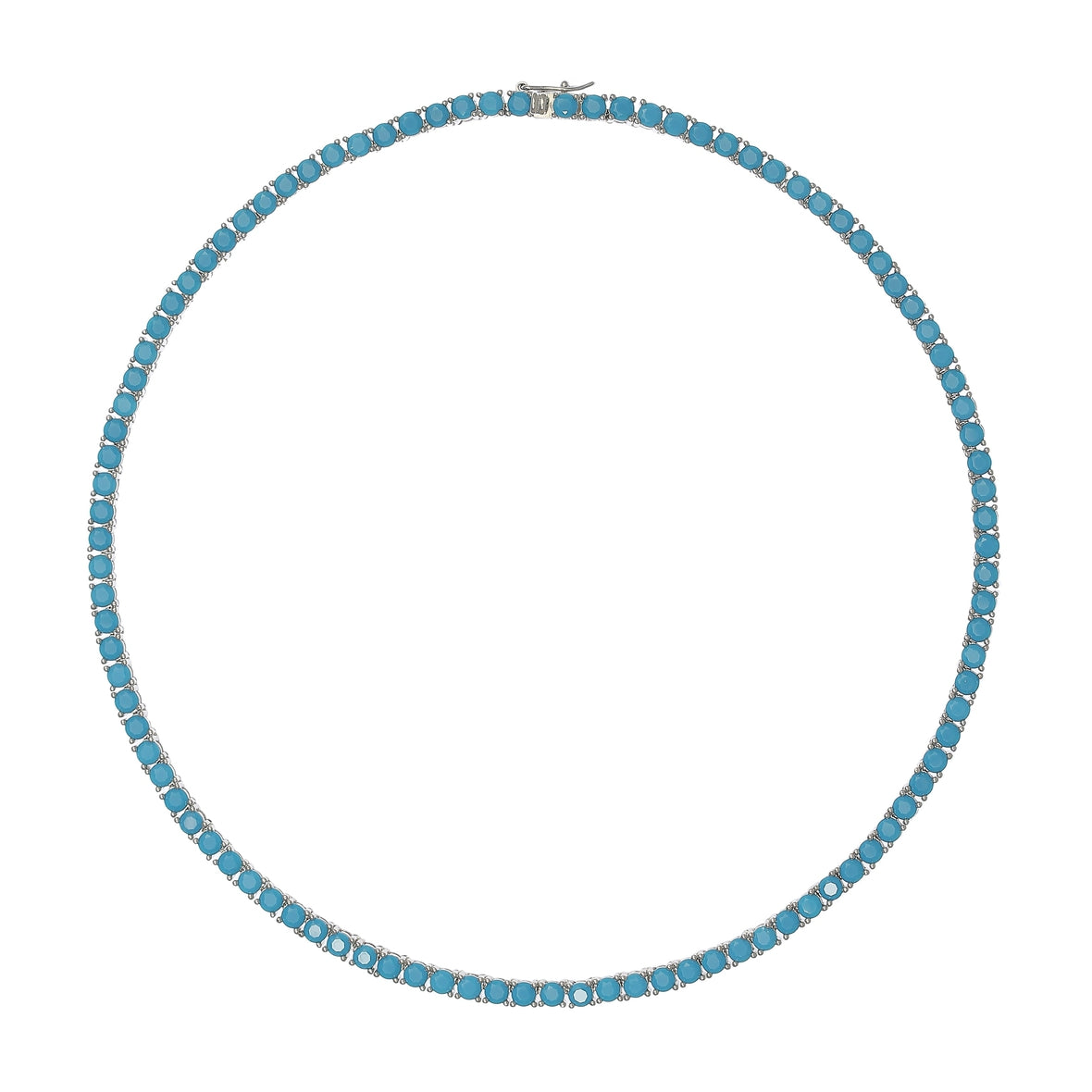 Clara Turquoise 0.25 Carat Tennis Necklace