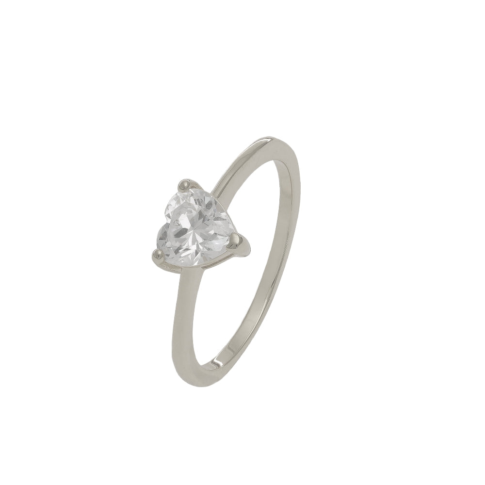 Beating Heart Solitaire Ring