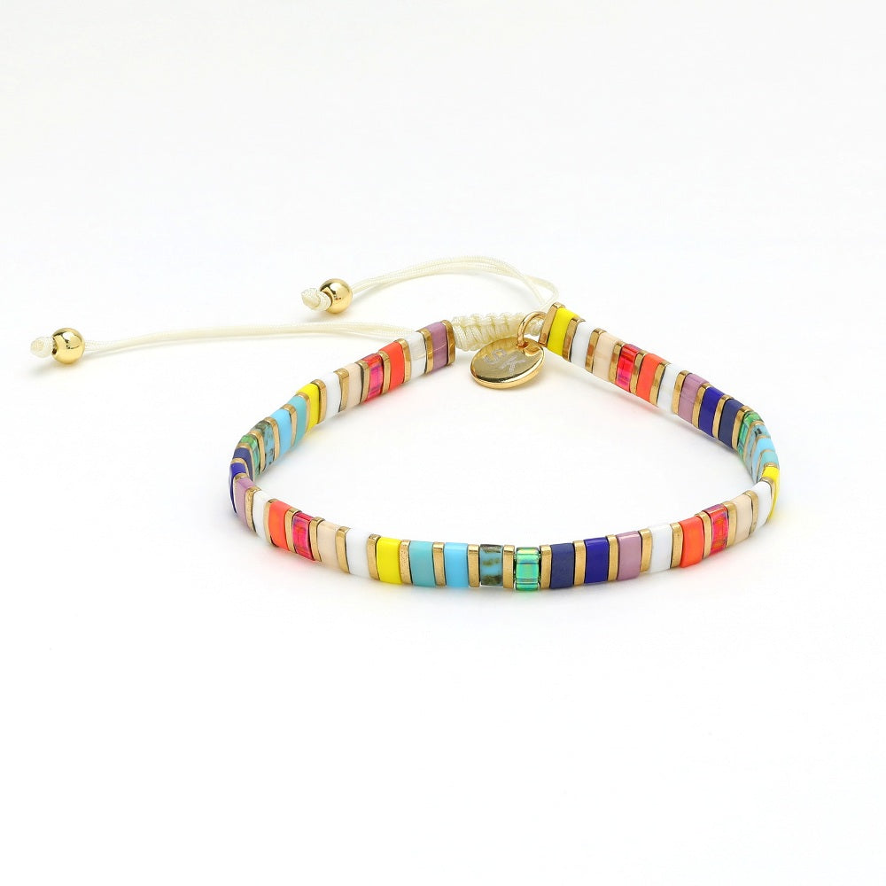 Jiji Rainbow Beaded Bracelet