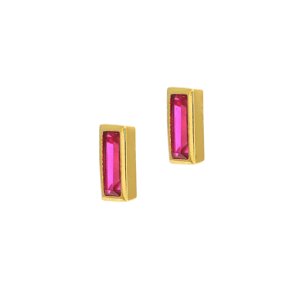 Rectangle Dots Bright Casual Earrings