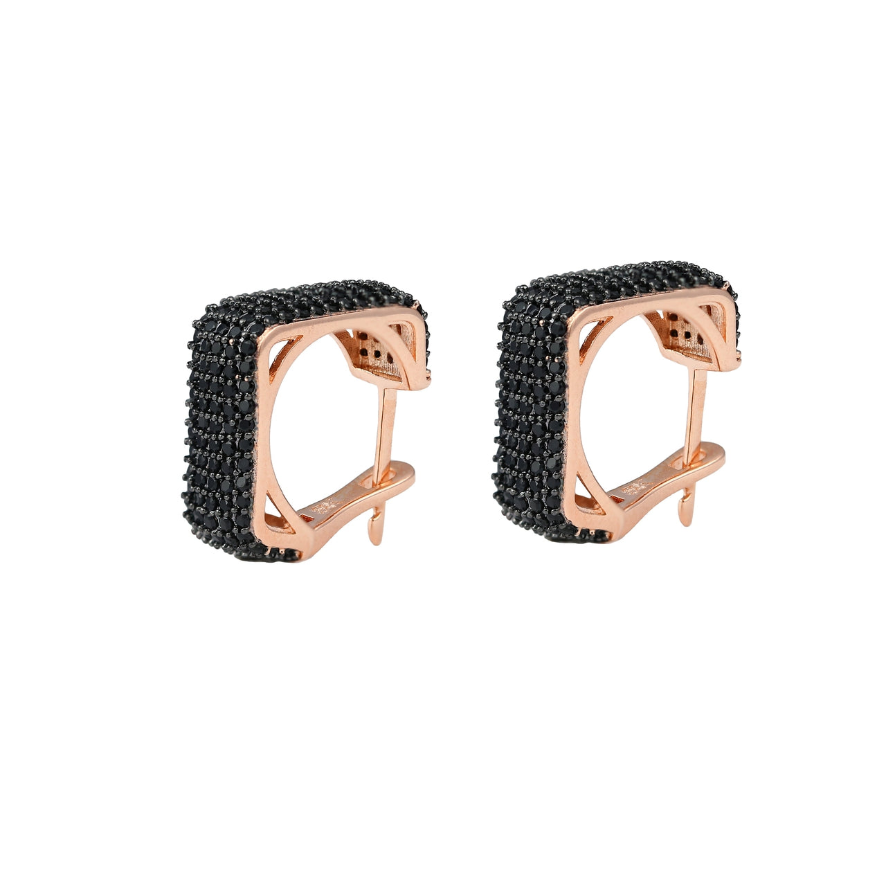 Square Plate Snappy Earrings