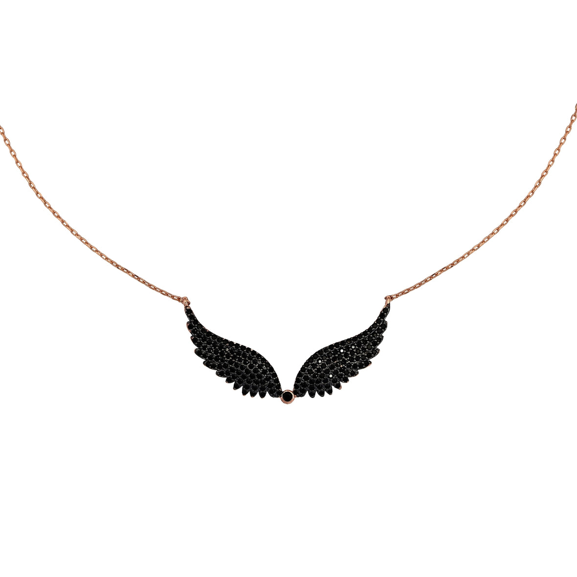 Mixed Open Wings Necklace