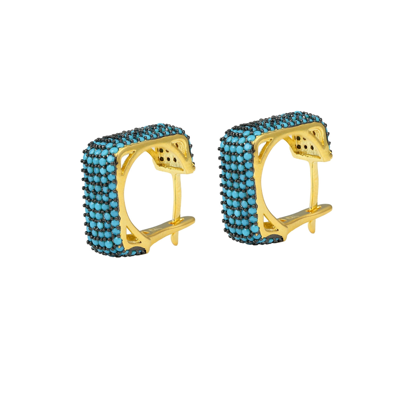 Square Plate Snappy Earrings
