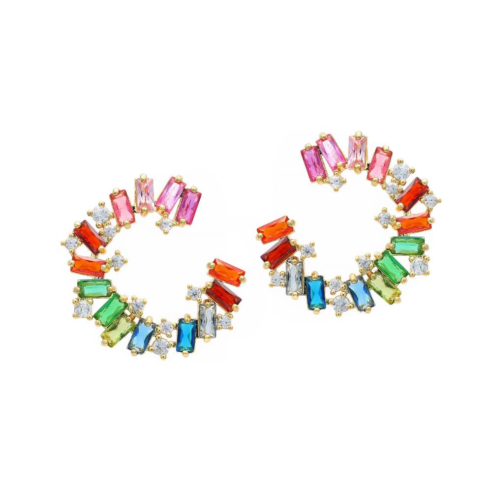 Aria Curved Joyful Earrings