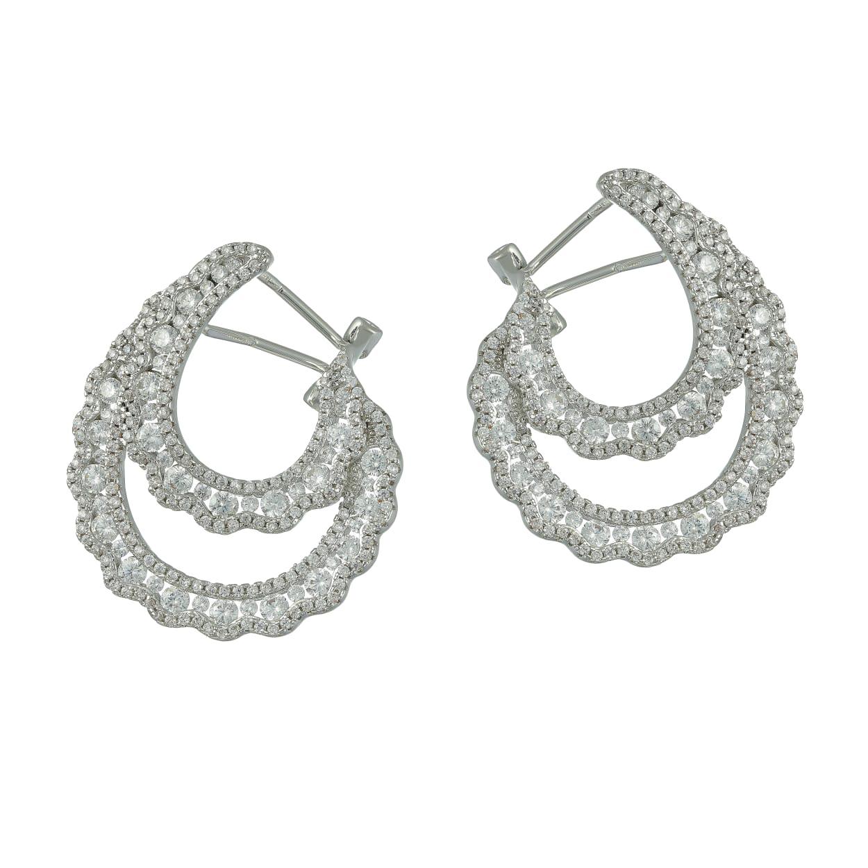 Astradina Curved Evening Earrings