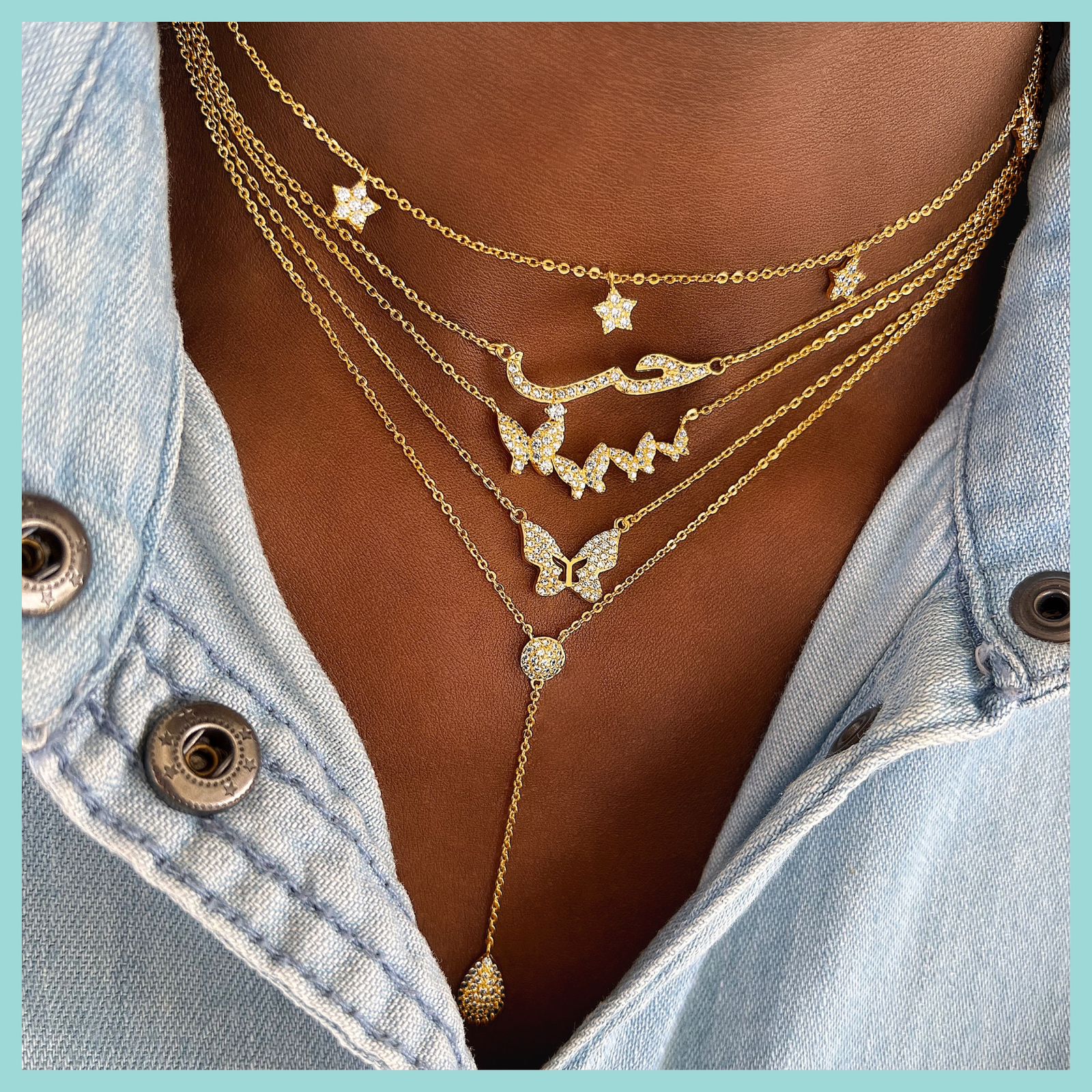 Basic Fairly Butterflies Casual Necklace