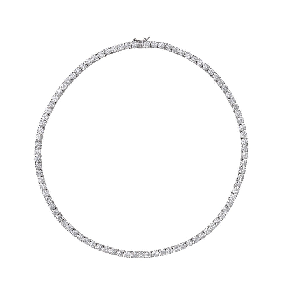 Tennis Necklace Moissanite 0.25ct White Round