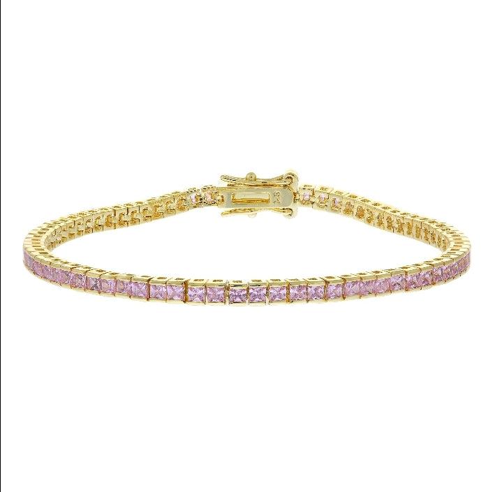 Daylight Pink Tennis Bracelet
