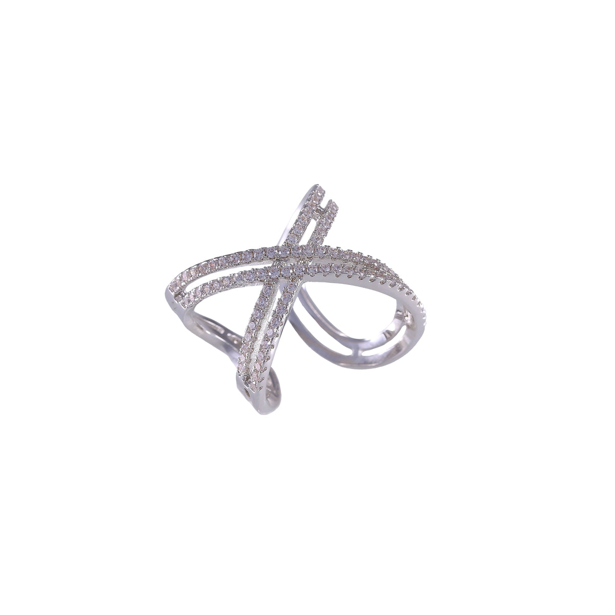 Miracula Double Crossed Open Ring