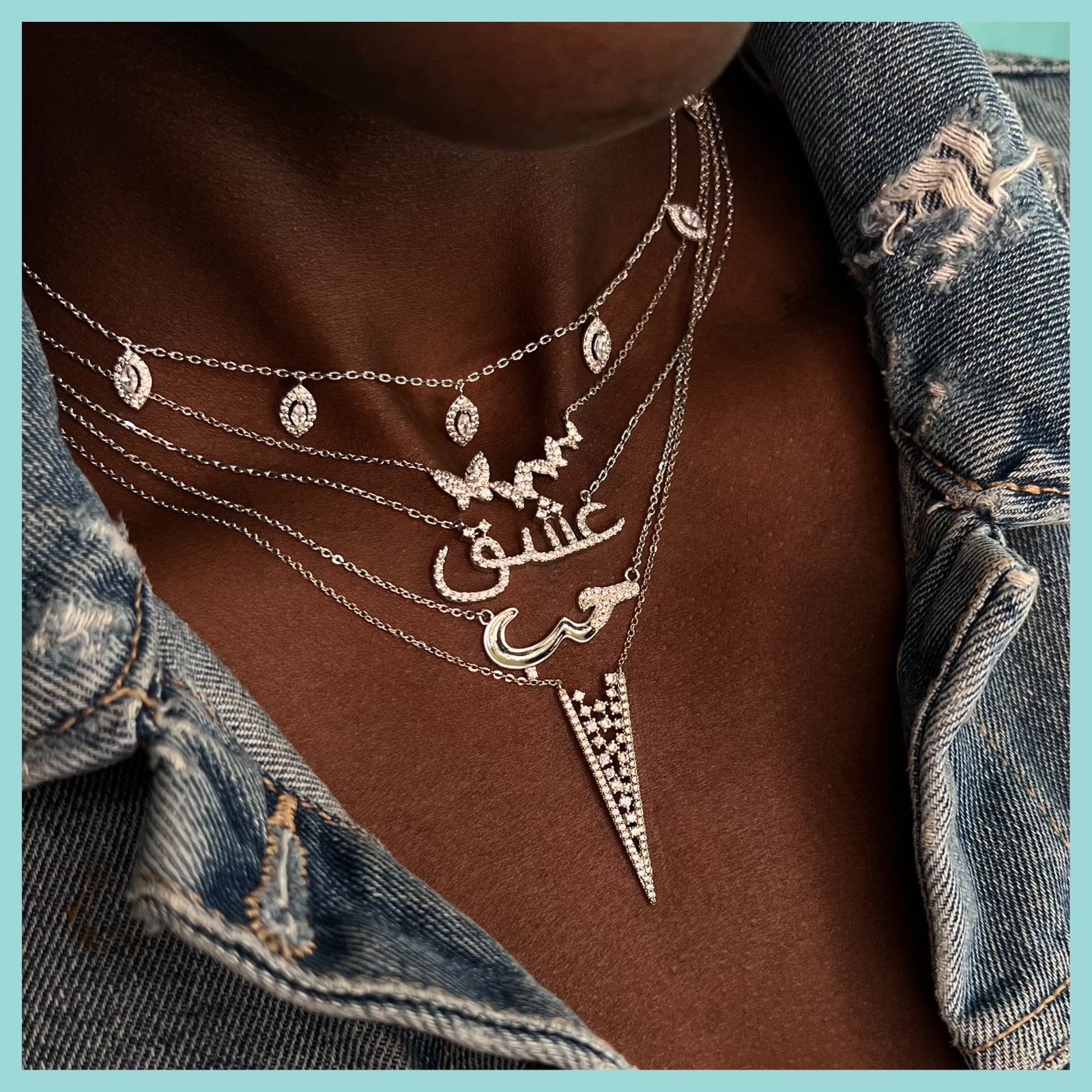 Pointy Spec Casual Necklace