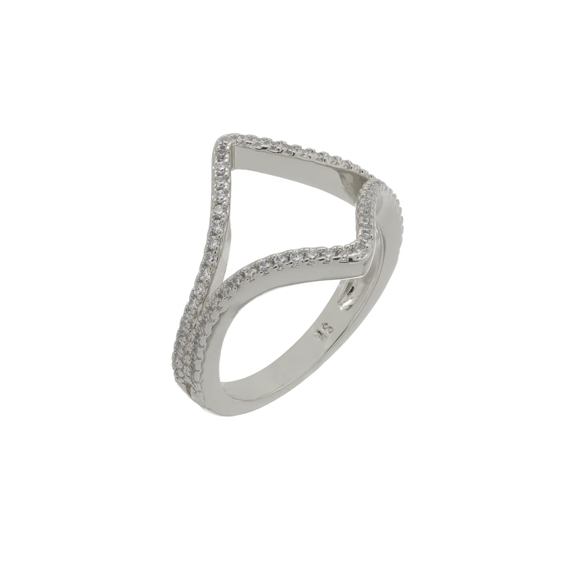 Double V Head Casual Ring