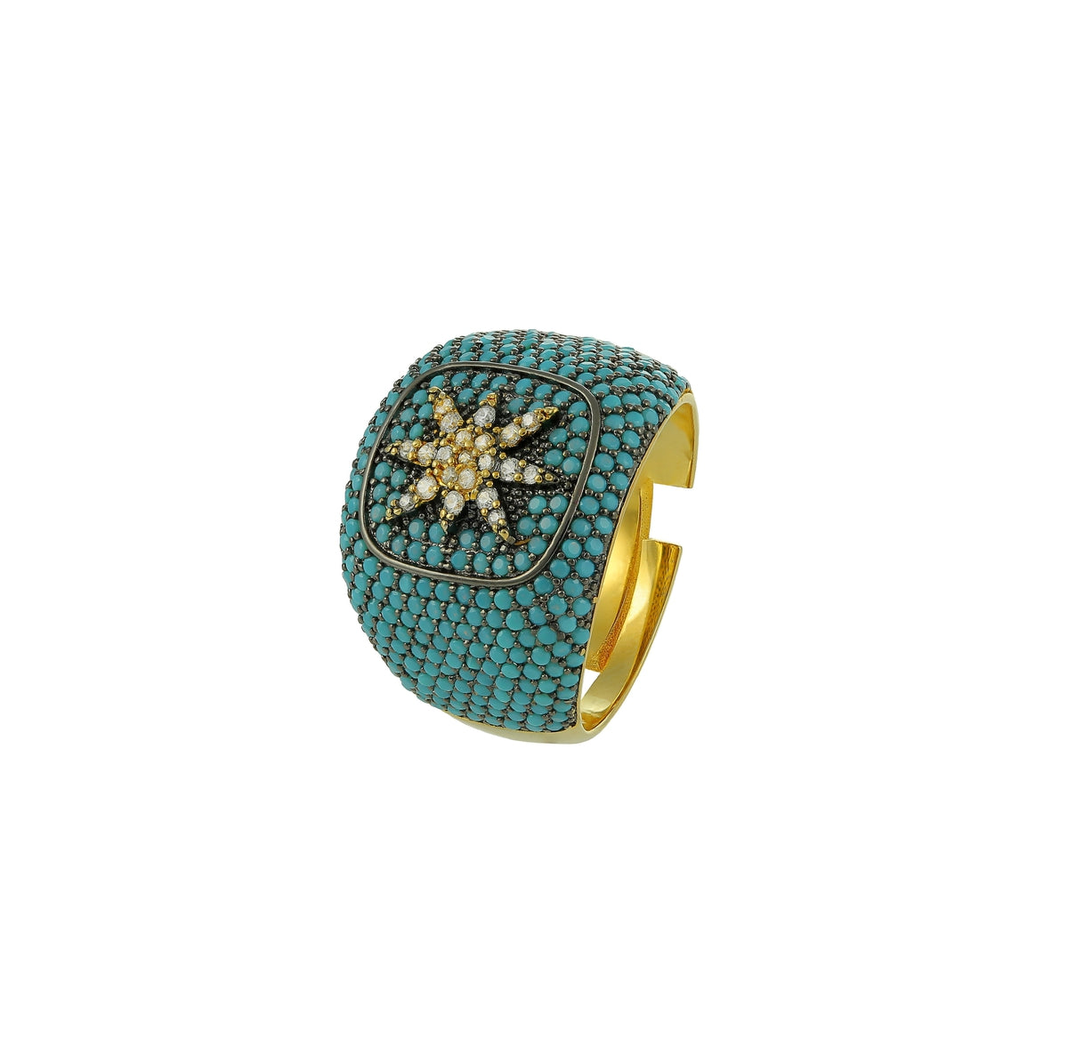 Central Star Pinky Ring