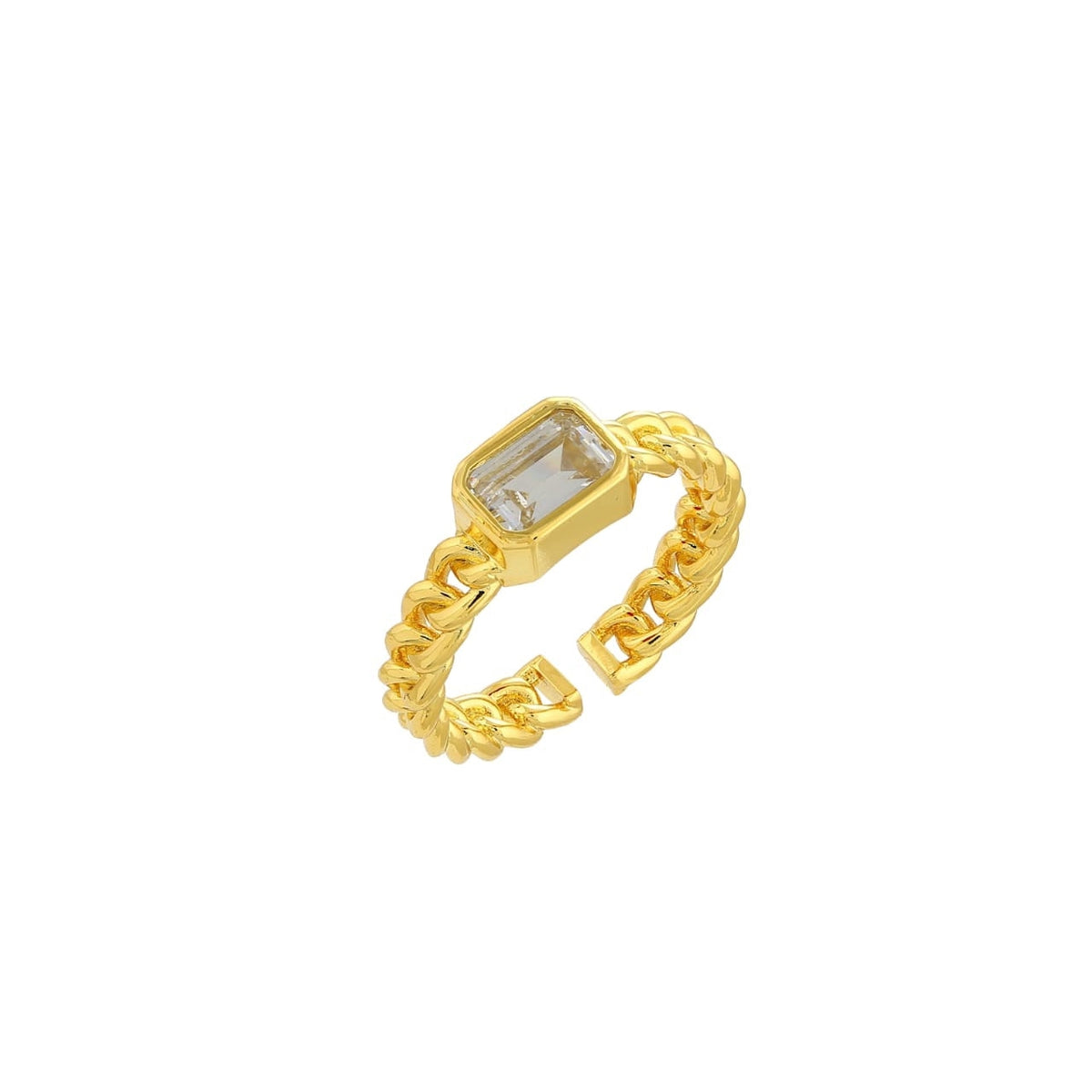Single Yellow Stone Ring