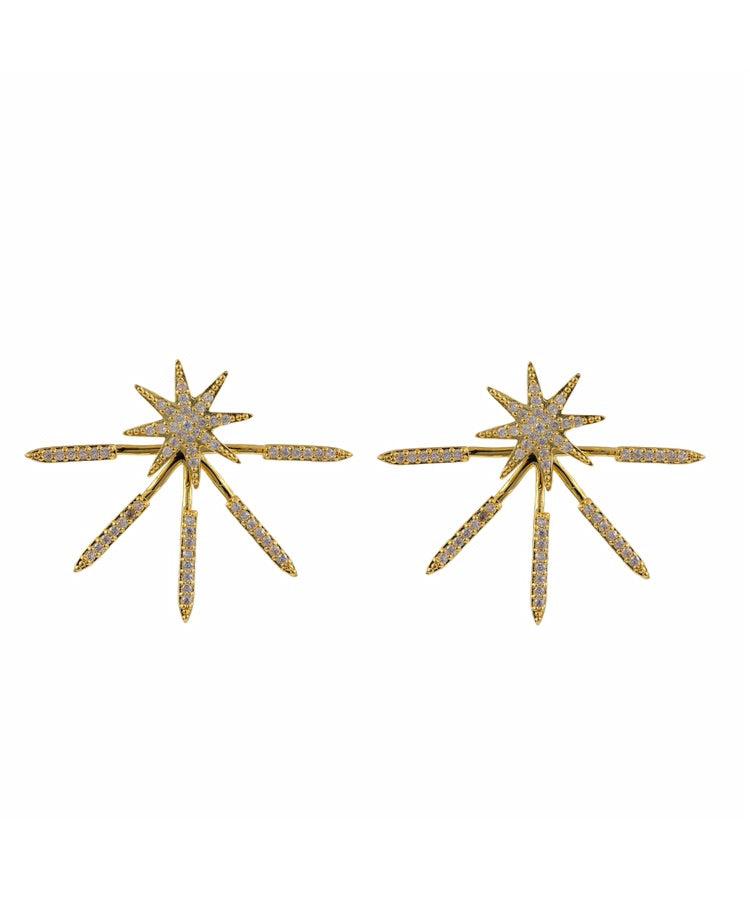 Star Spark Floating Casual Earrings